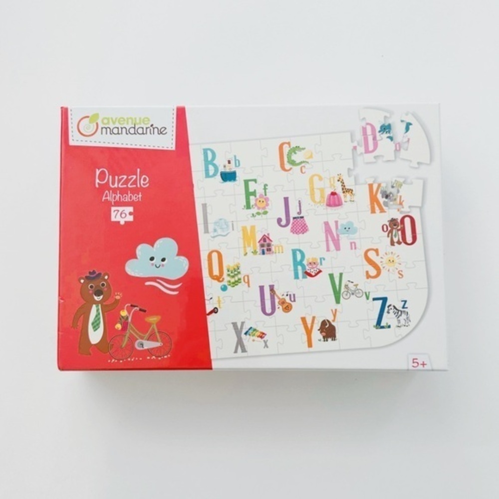 Avenue-Mandarine 76-Piece Educational Puzzle - Alphabet